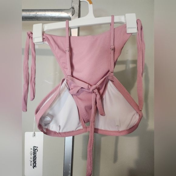 Pink Ribbed Swimsuit - Picture 2 of 5